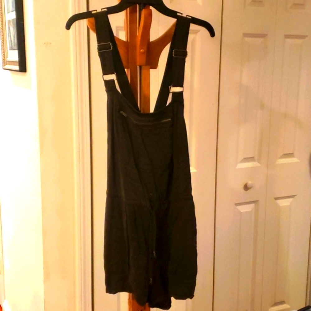 Free People romper charcoal/black